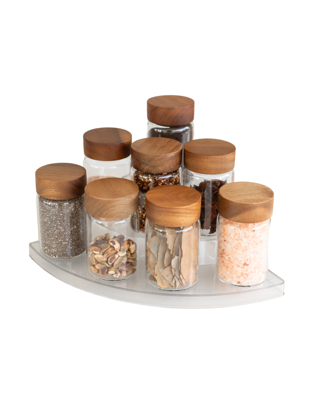 Clear 3-Tier Corner Shelf - Little Label Co The Home of Organisation For Kitchen, Bathroom, Laundry & More