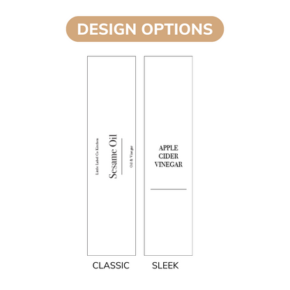 Oil & Vinegar Stickers - 16 Label Pack