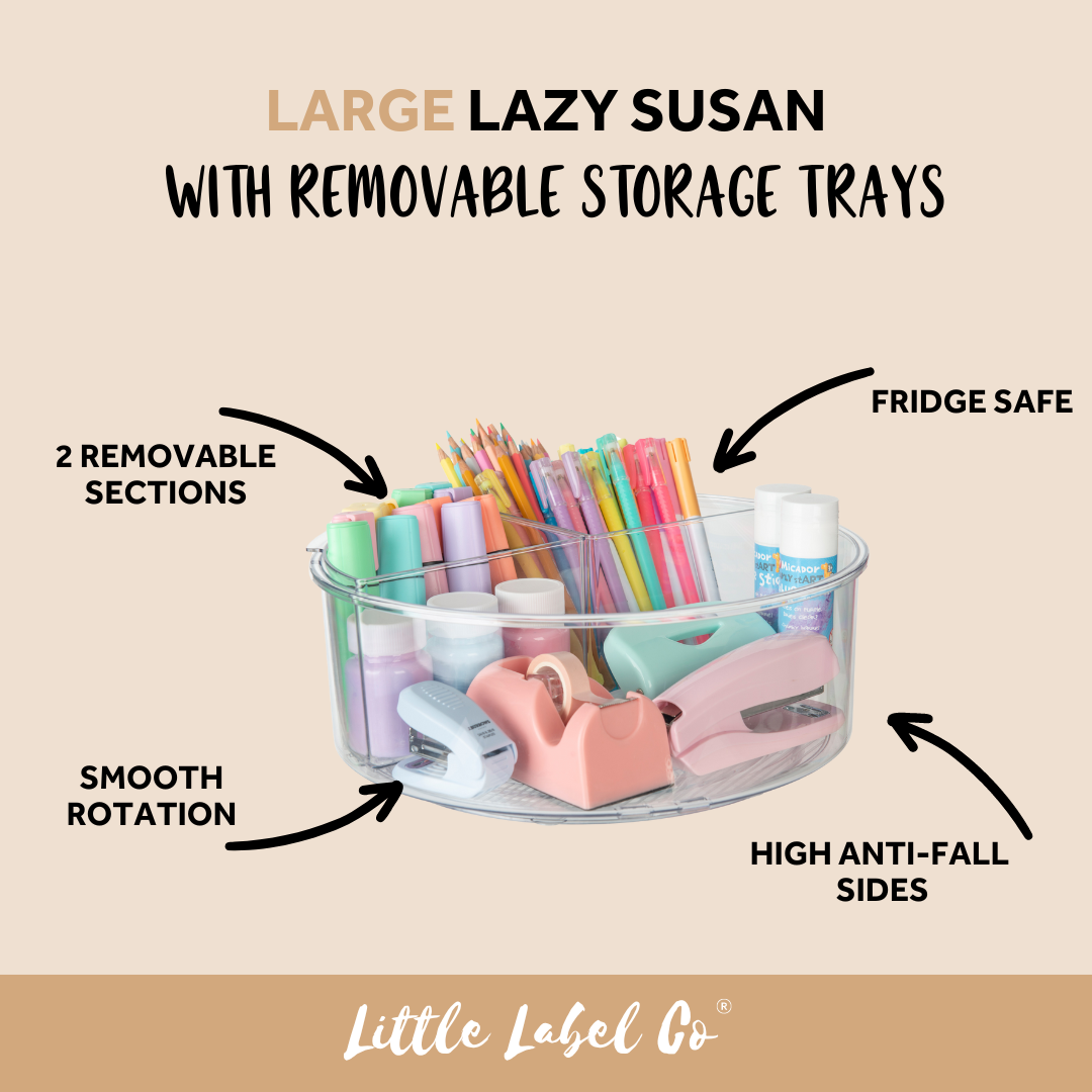 Large Lazy Susan With Removable Storage Trays for kitchen and pantry organisation