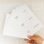 Basic Square Pantry Sticker Pack (42 Stickers)