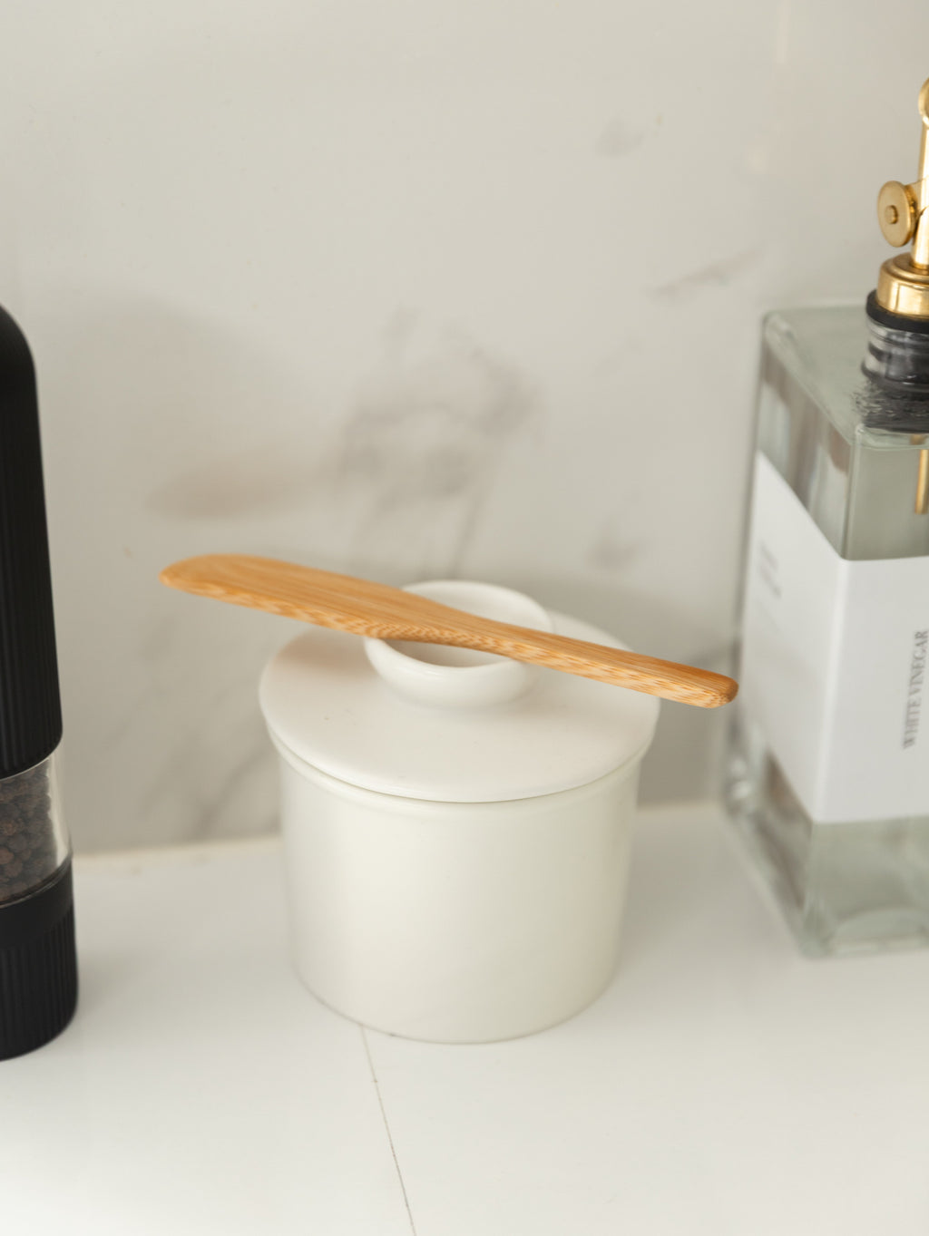 Electric Salt & Pepper Grinder & Butter Bell Set - Little Label Co Australia - The Home of Organisation For Kitchen, Bathroom, Laundry & More
