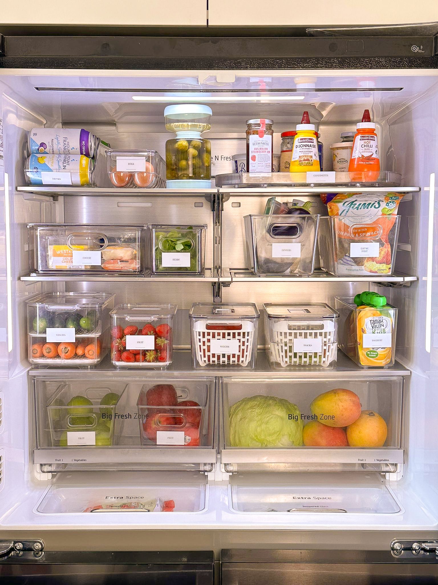 Fridge & Freezer Organisation Sticker Pack (36 Stickers)