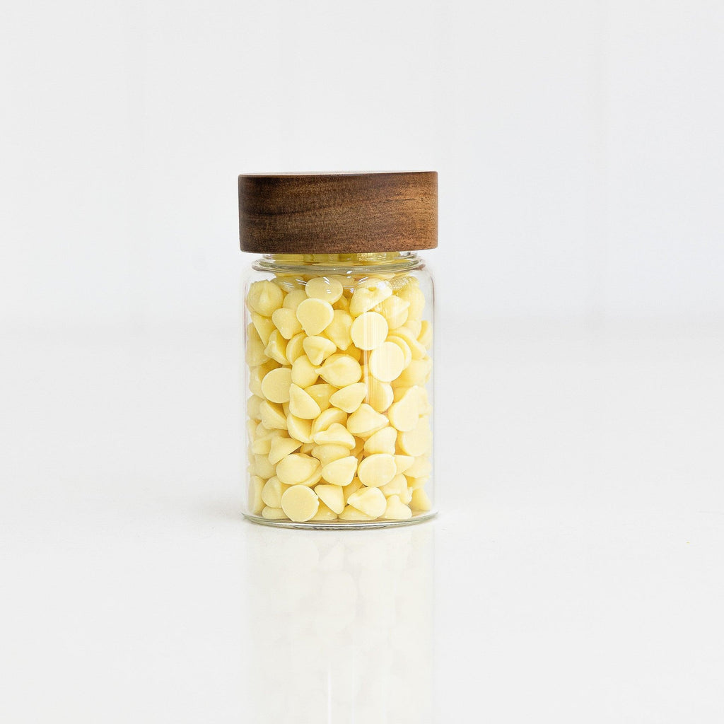 Acacia Wood Glass Jar 250ml - Little Label Co - - 30%, Acacia Storage Jars, Acacia Wood, Food Storage Containers, Glass Storage, Herb & Spice Jars, Herb & Spice Organisation, Kitchen Organisation, Pantry Organisation
