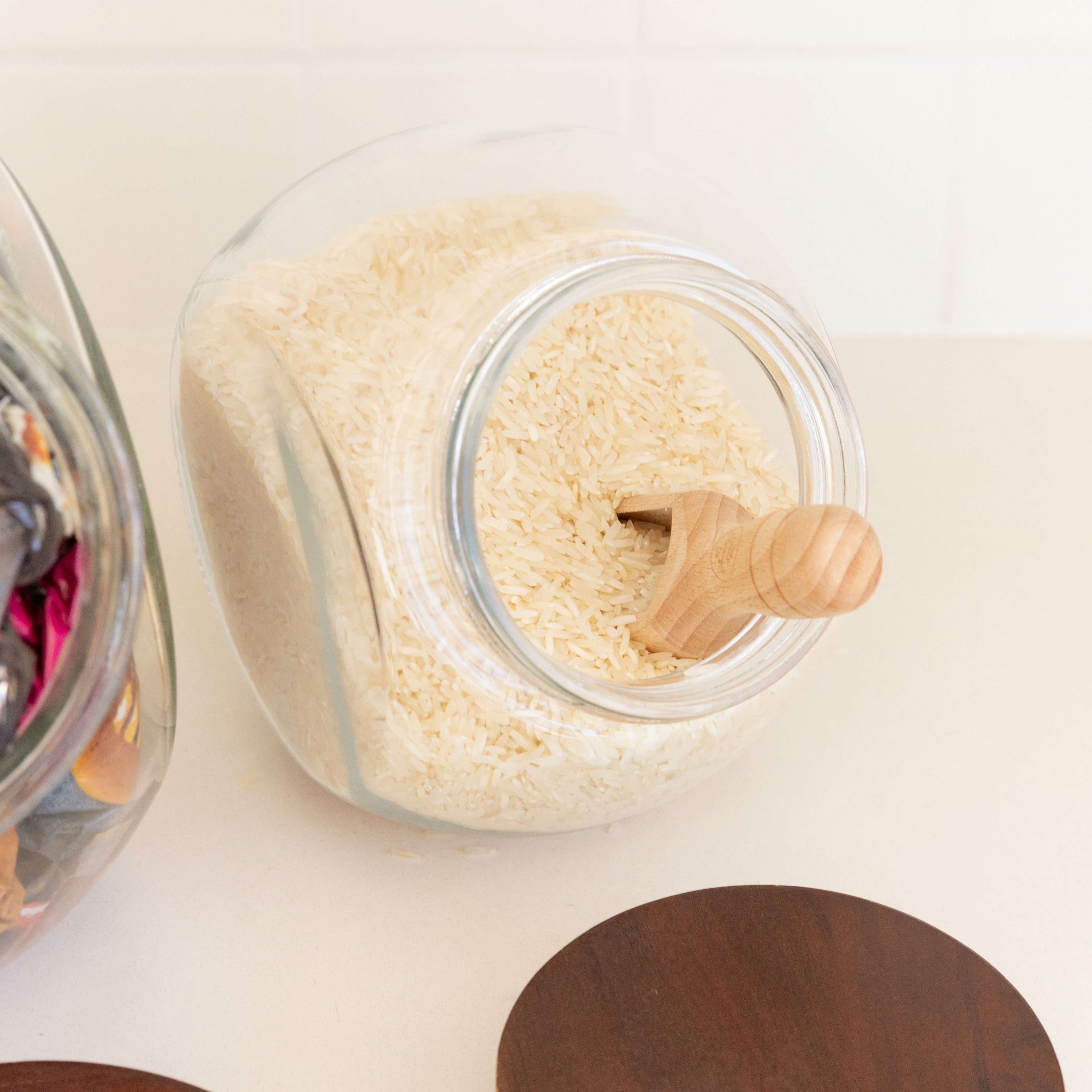 Glass Snack Jar with Acacia Lid - 2L