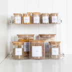 Acrylic 2-Tier Shelf Organiser - Little Label Co - Storage & Organization - 40%, Bathroom & Cleaning, Bathroom Organisation, Beauty Product Organisation, Home Organisation, Kitchen Organisation, Kitchen Storage, Laundry Organisation, Make Up Storage, Pantry Organisation