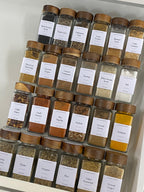 Acrylic Herb & Spice Drawer Organiser - Little Label Co - New to Store - Herb & Spice Jar Storage, Herb & Spice Organisation, Kitchen Organisation, Kitchen Storage, Pantry Organisation