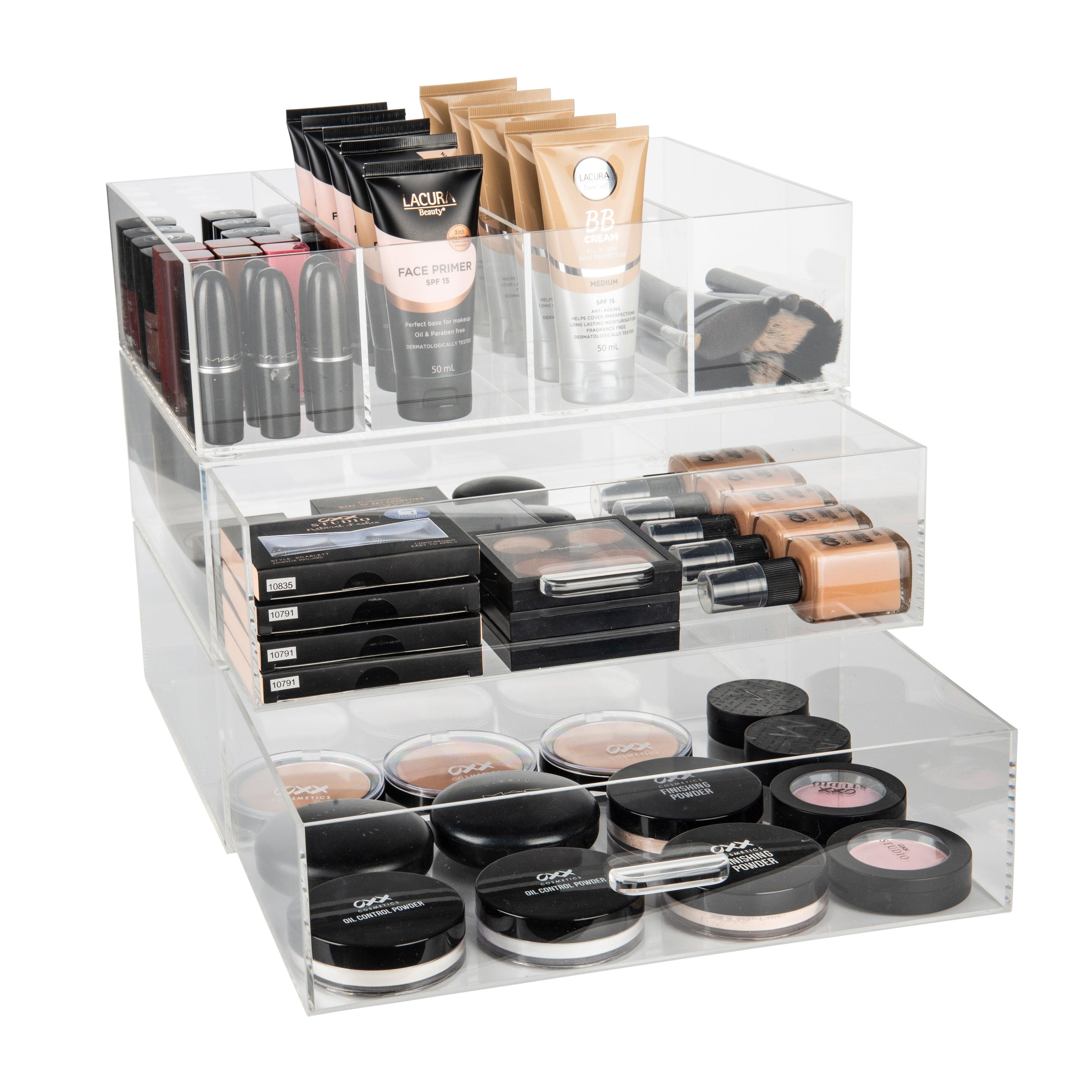 Acrylic Stackable Cosmetic Drawer 33cm - Little Label Co - Storage & Organization - 20%, Acrylic Storage, Bathroom Organisation, Bathroom Storage, Catchoftheday, Kitchen Organisation, Kitchen Storage, Makeup Organisation, Organisation Drawer, warehouse