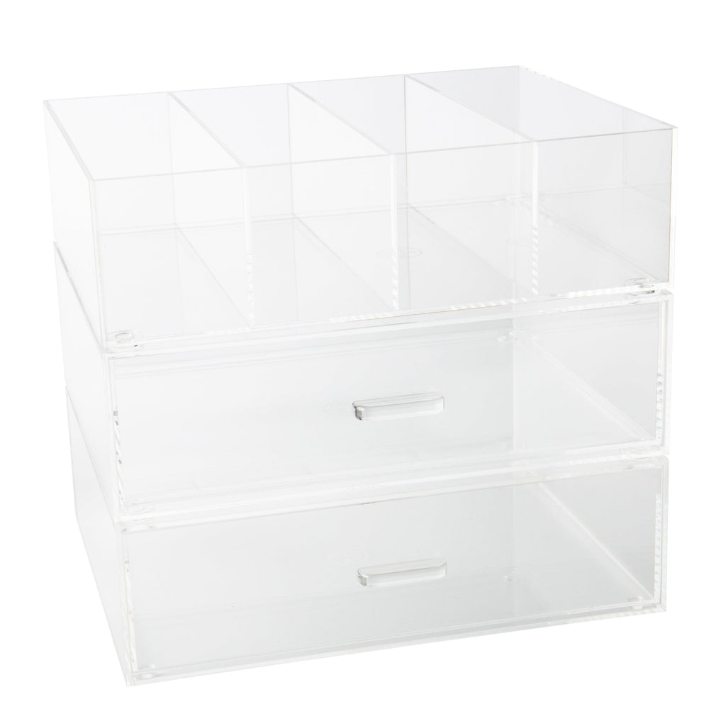 Acrylic Stackable Cosmetic Drawer 33cm - Little Label Co - Storage & Organization - 20%, Acrylic Storage, Bathroom Organisation, Bathroom Storage, Catchoftheday, Kitchen Organisation, Kitchen Storage, Makeup Organisation, Organisation Drawer, warehouse
