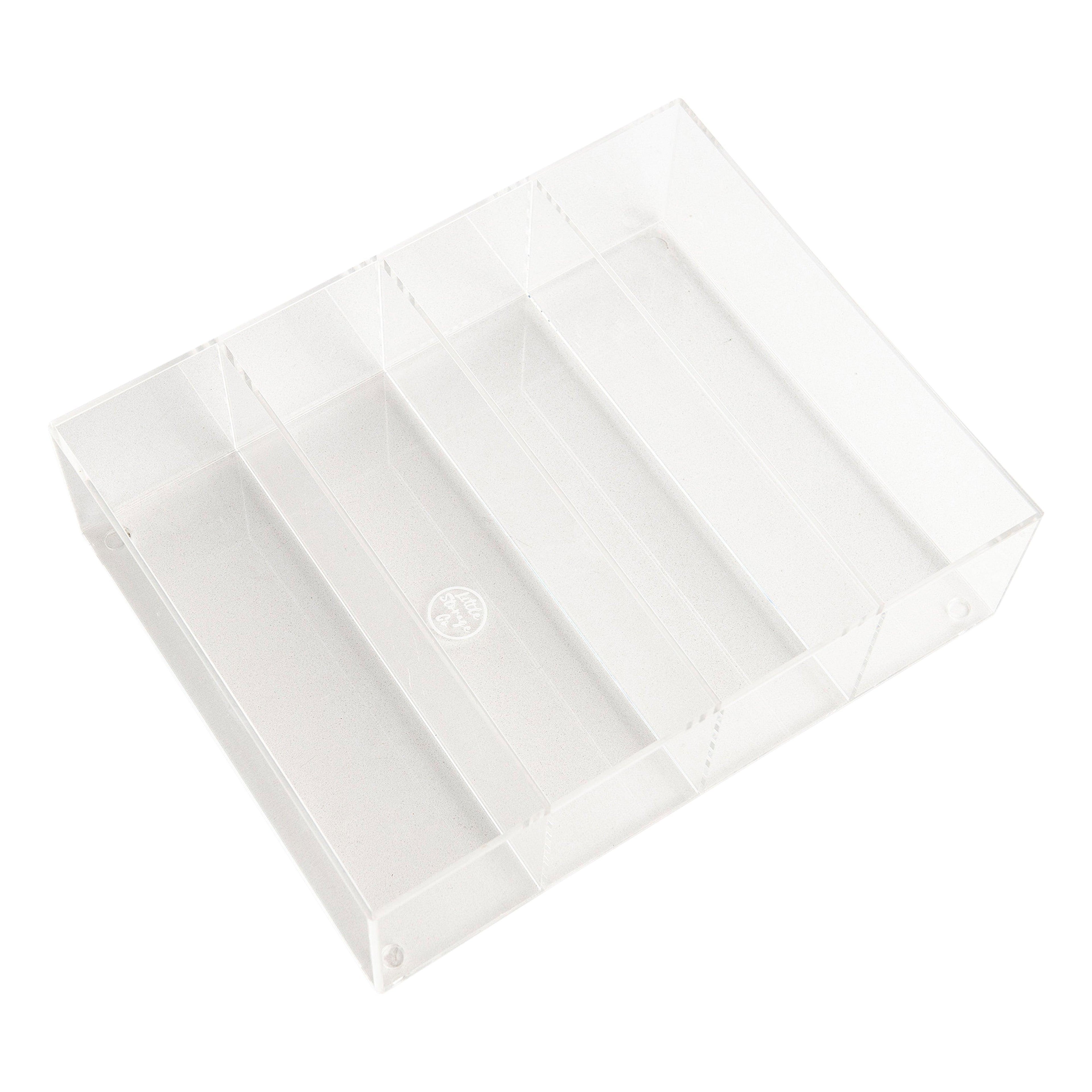 Acrylic Stackable Cosmetic Organiser with Dividers 33cm - Little Label Co - Storage & Organization - 20%, Acrylic Storage, Catchoftheday, Drawer Organisation, Home Organisation, Kitchen Organisation, Kitchen Storage, Makeup Organisation, warehouse