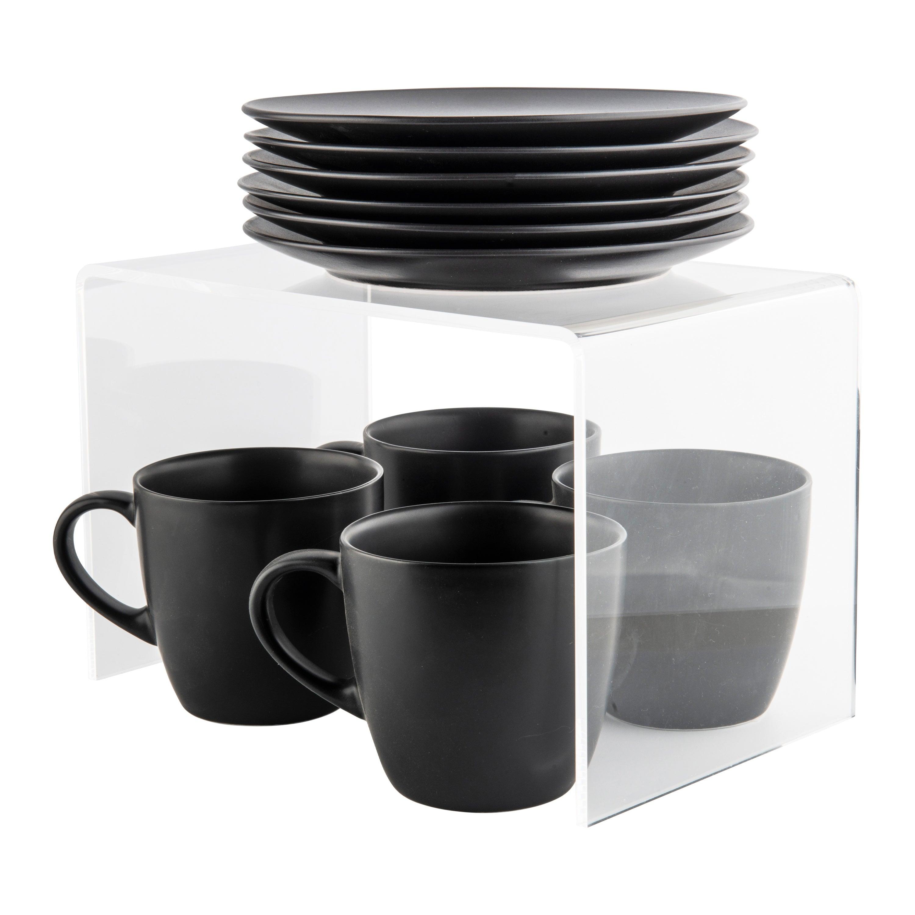 Acrylic Step Organiser (2 pack) - Little Label Co - Storage & Organization - 20%, Acrylic Step Organiser, Catchoftheday, Kitchen Organisation, Pantry Organisation, Wardrobe Storage