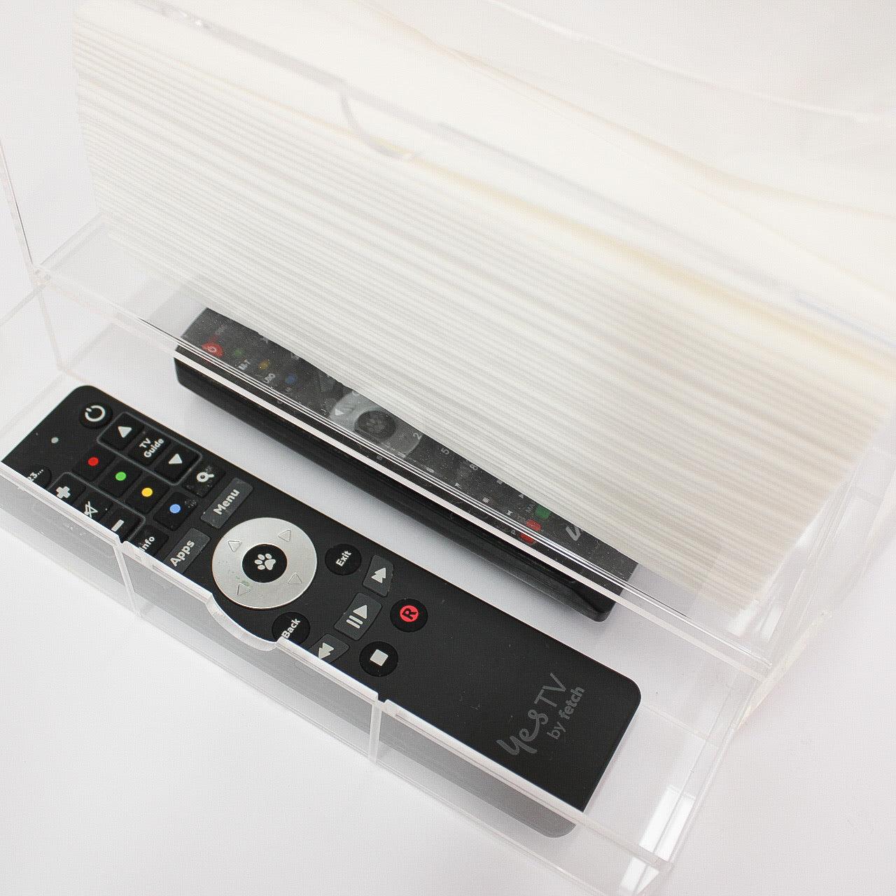 Acrylic Tissue Box Holder with Pull Out Storage - Little Label Co - Facial Tissue Holders - 40%, Accessories and Parts, Acrylic Storage, Bathroom Organisation, Bathroom Storage, Beauty Product Organisation, Bench-top Organisation, Catchoftheday, Home Organisation, warehouse