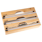 Bamboo Food Wrap Dispenser 3 Inserts - Little Label Co - Drawer organiser Drawer organisers Drawer Dividers Draw dividers Kitchen organisation, Bench-top Organisation, Food Wrap Dispenser, Kitchen Organisation, Kitchen Storage, Pantry Organisation