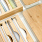 Bamboo Food Wrap Dispenser 3 Inserts - Little Label Co - Drawer organiser Drawer organisers Drawer Dividers Draw dividers Kitchen organisation, Bench-top Organisation, Food Wrap Dispenser, Kitchen Organisation, Kitchen Storage, Pantry Organisation