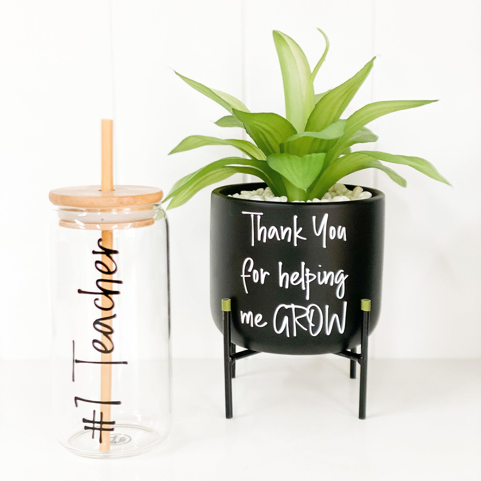 Bamboo Glass Drinking Jar-500ml - Little Label Co - Drinkware - 30%, Catchoftheday