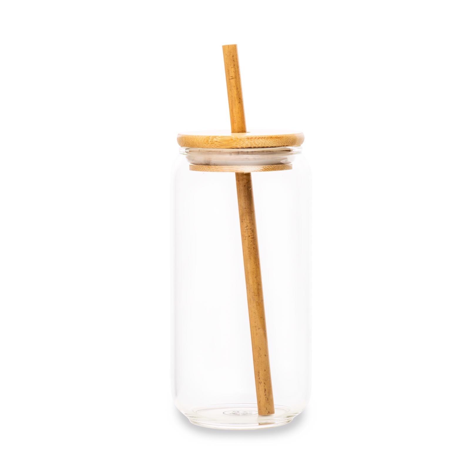 Bamboo Glass Drinking Jar-500ml - Little Label Co - Drinkware - 30%, Catchoftheday