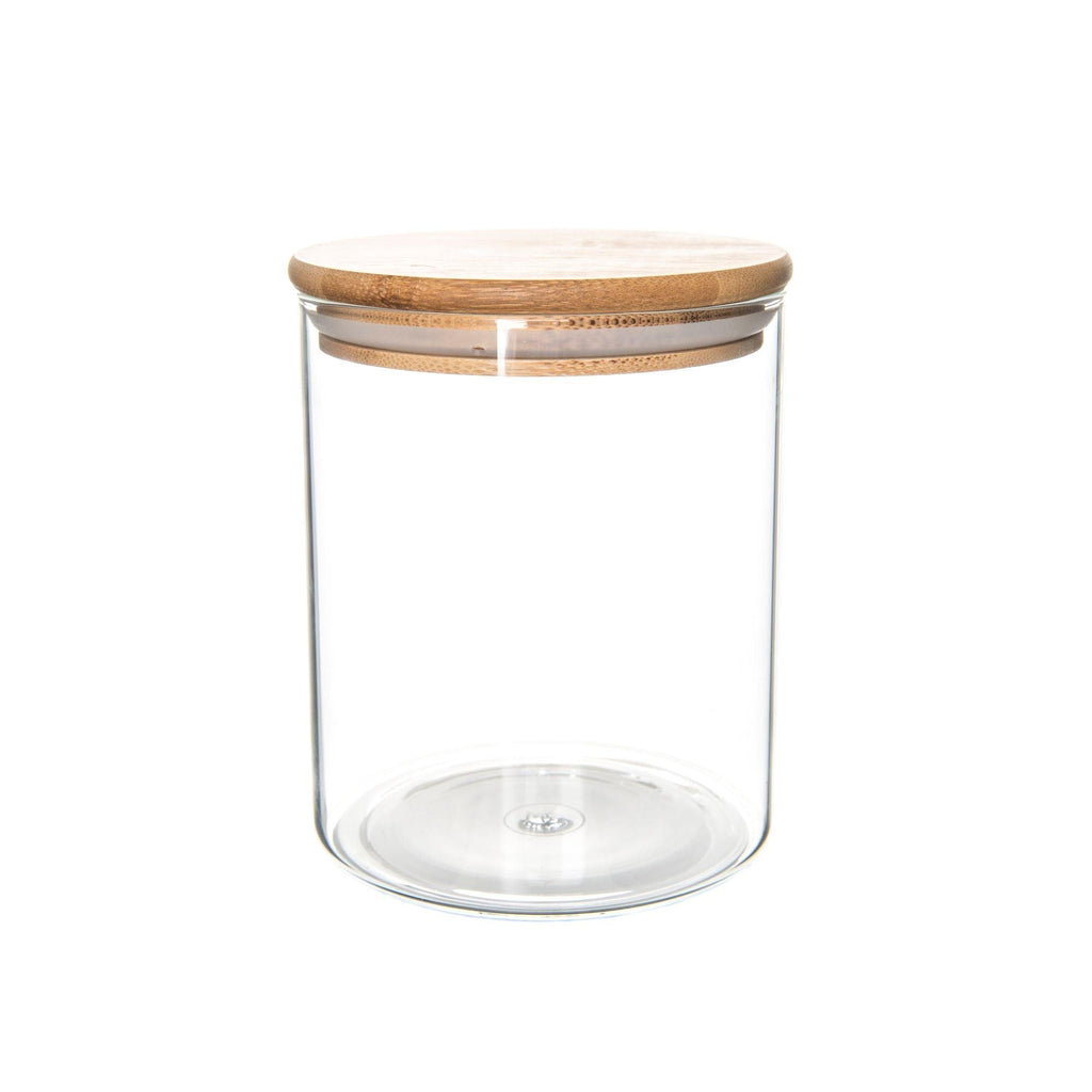 Bamboo Glass Jars Large Pack - Little Label Co - Spice Organizers - Bamboo Storage Solutions, bundle, Dry Food Strorage, Glass Storage, Herb & Spice Jar, Herb & Spice Jars, Kitchen Organisation, Kitchen Storage, Bamboo Glass Jars Large Pantry Container Pack , Little Label Co Air Tight Containers for Pantry Organisation and Food Storage. 