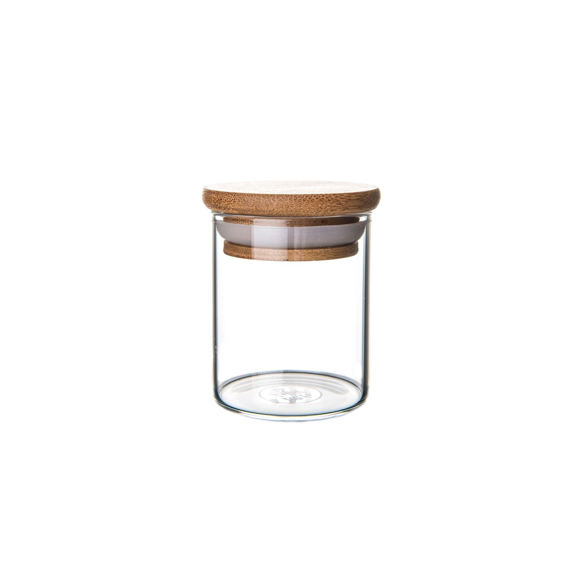 Bamboo Glass Jars Large Pack - Little Label Co - Spice Organizers - Bamboo Storage Solutions, bundle, Dry Food Strorage, Glass Storage, Herb & Spice Jar, Herb & Spice Jars, Kitchen Organisation, Kitchen Storage, Bamboo Glass Jars Large Pantry Container Pack , Little Label Co Air Tight Containers for Pantry Organisation and Food Storage. 