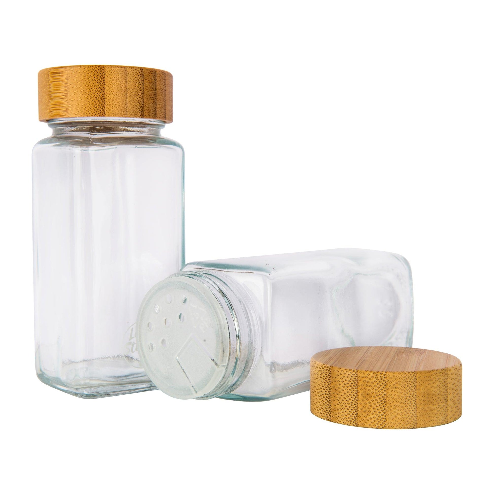 Bamboo Shaker Spice Jars 125ml - Little Label Co - - 30%