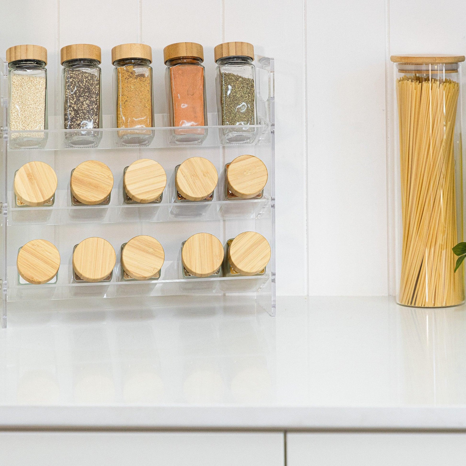 Bamboo Shaker Spice Jars 125ml - Little Label Co - - 30%