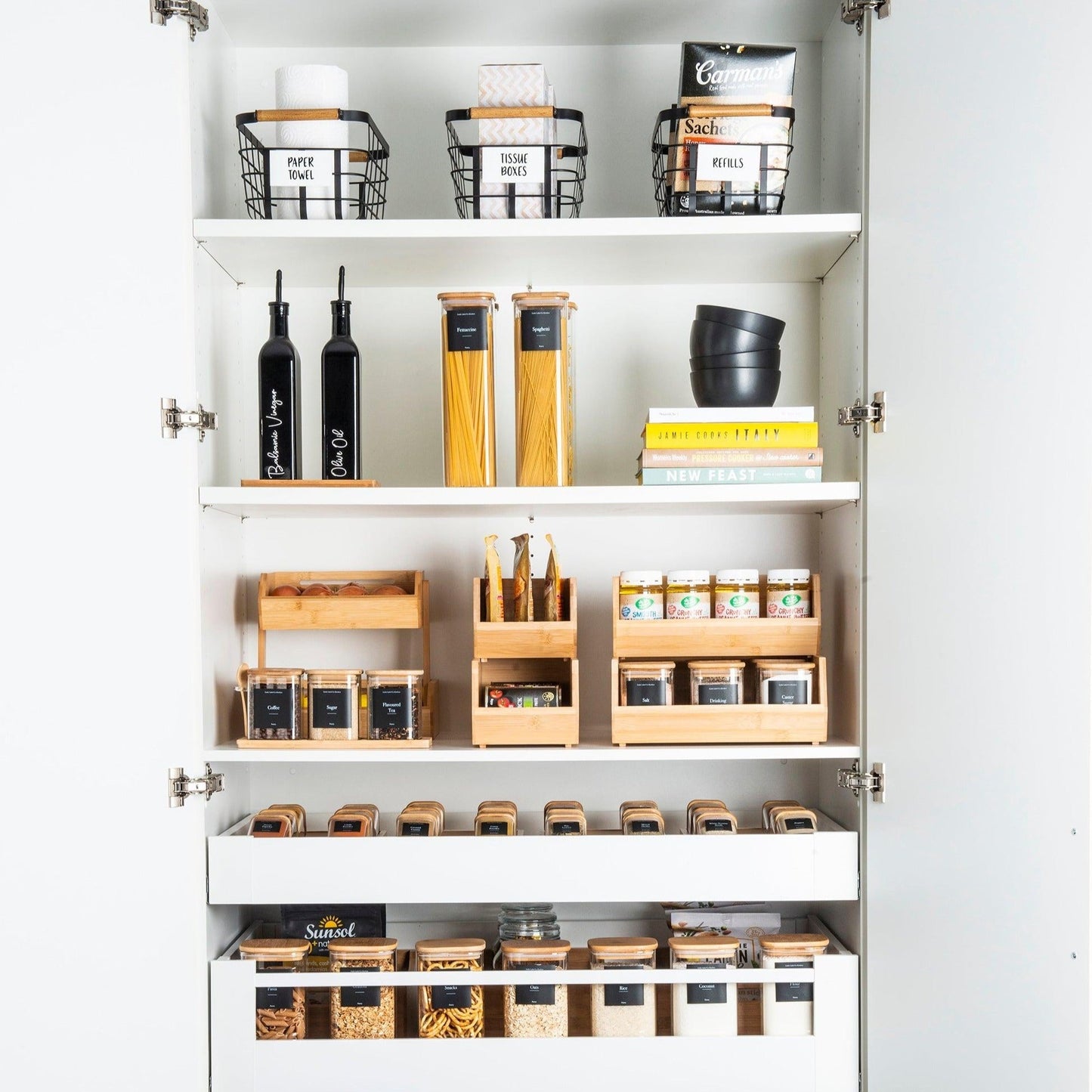 Bamboo Stackable Organiser Large