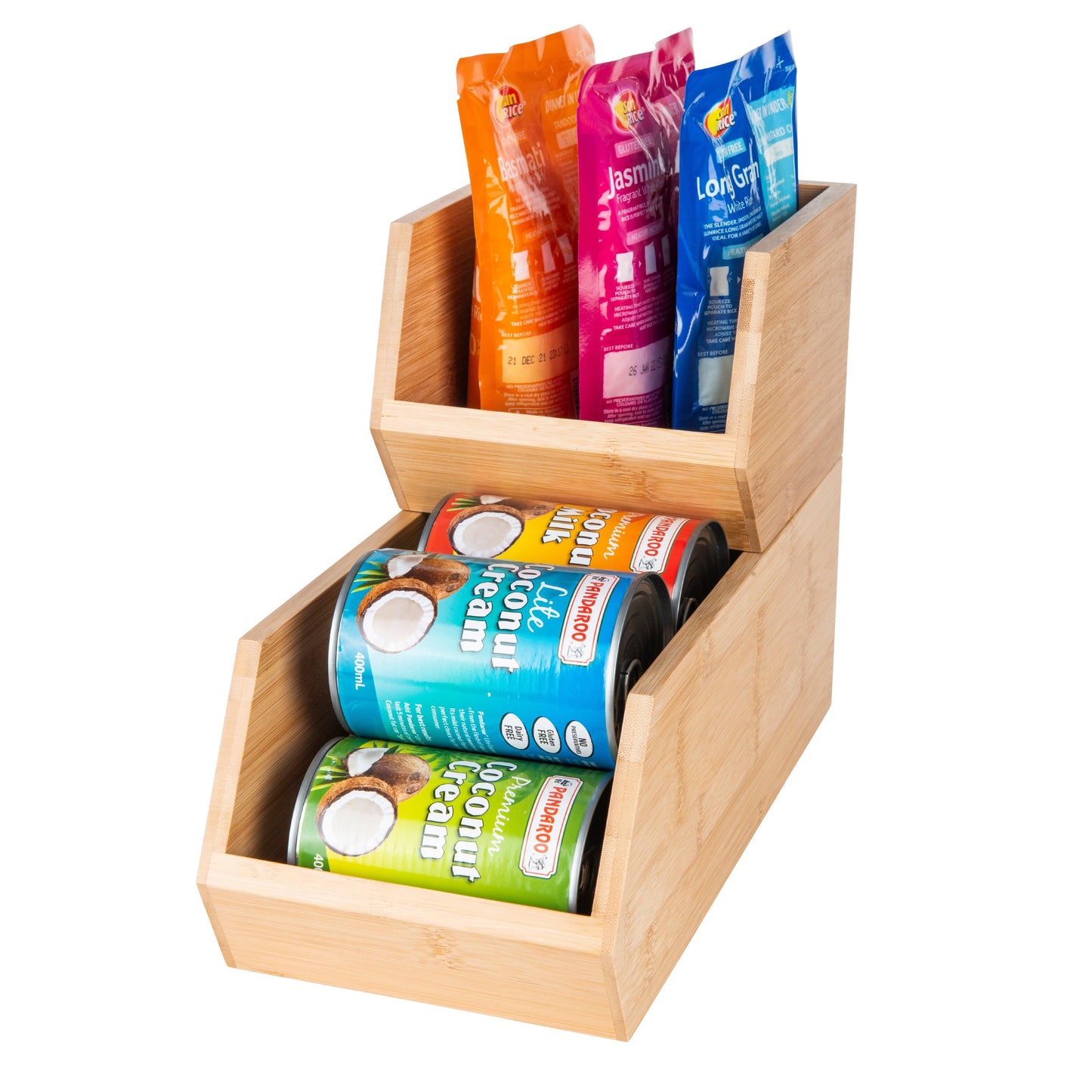 Bamboo Stackable Organiser Narrow - Little Label Co - Kitchen Organizers - 60%, Catchoftheday, warehouse