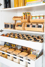 Bamboo Stackable Organiser Wide - Little Label Co - Kitchen Organizers - 60%, Catchoftheday, warehouse