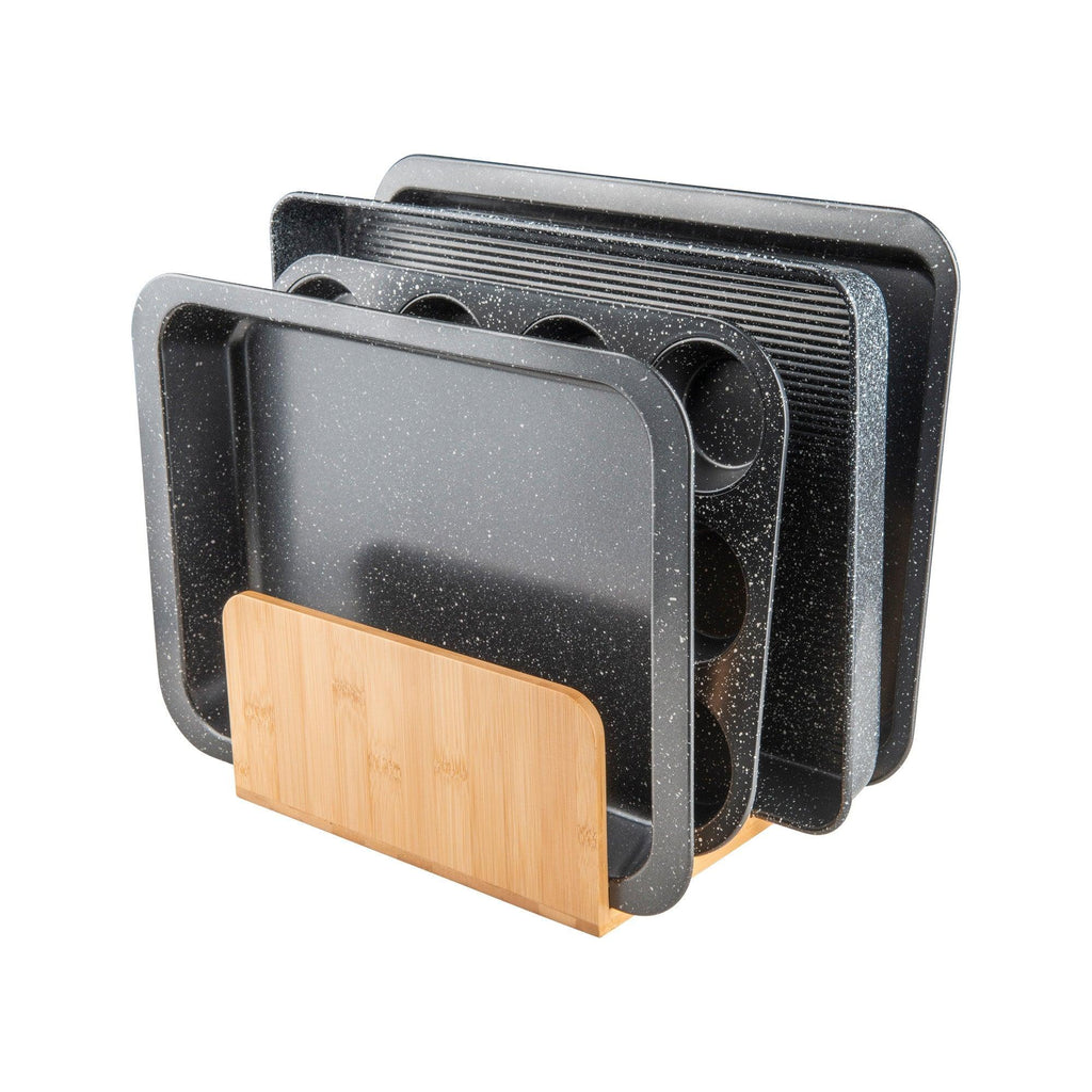 Bamboo Standing Tray & Lid Organiser - Little Label Co - Storage & Organization - 40%