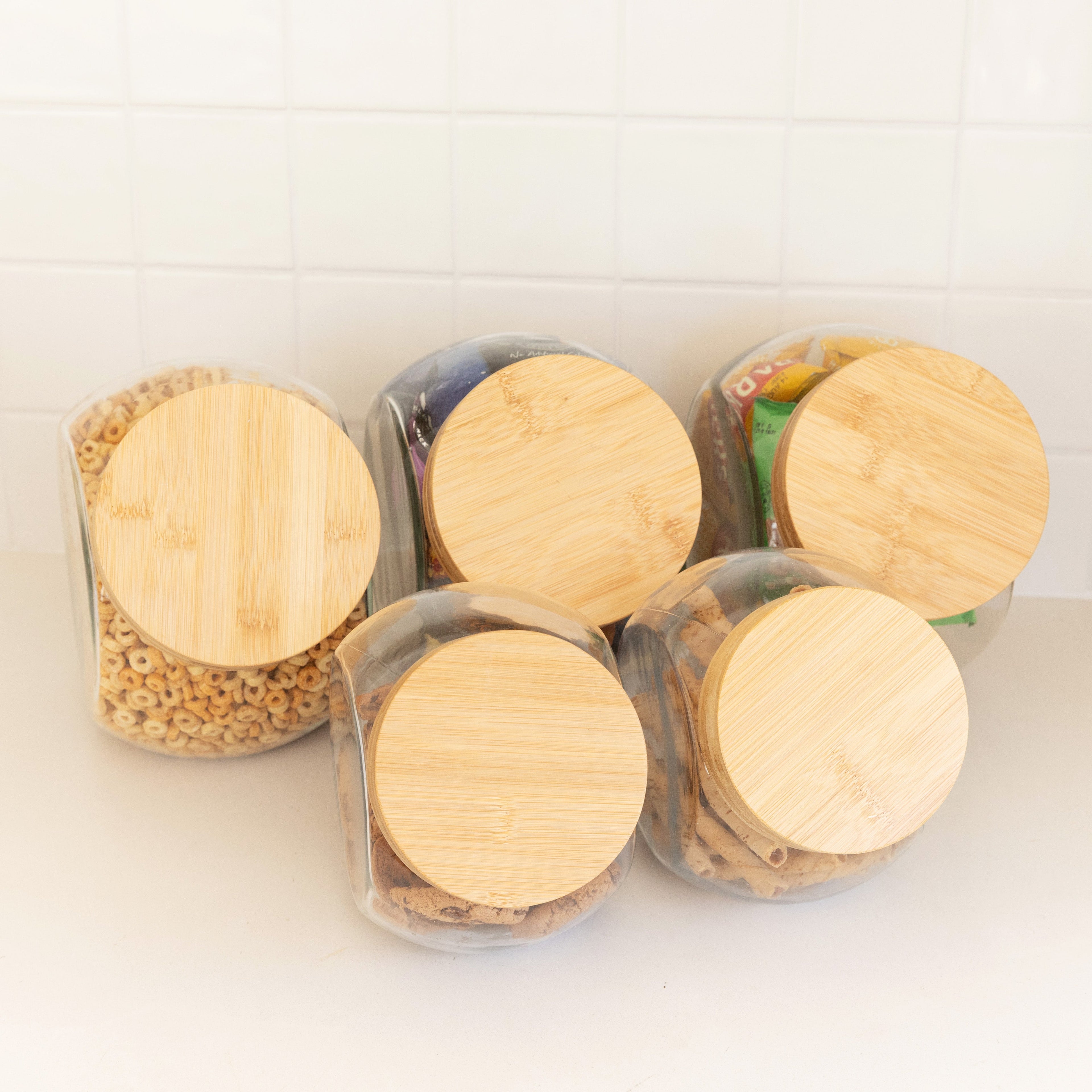 Bamboo Snack Jar Packs - Little Label Co Australia - The Home of Organisation For Kitchen, Bathroom, Laundry & More