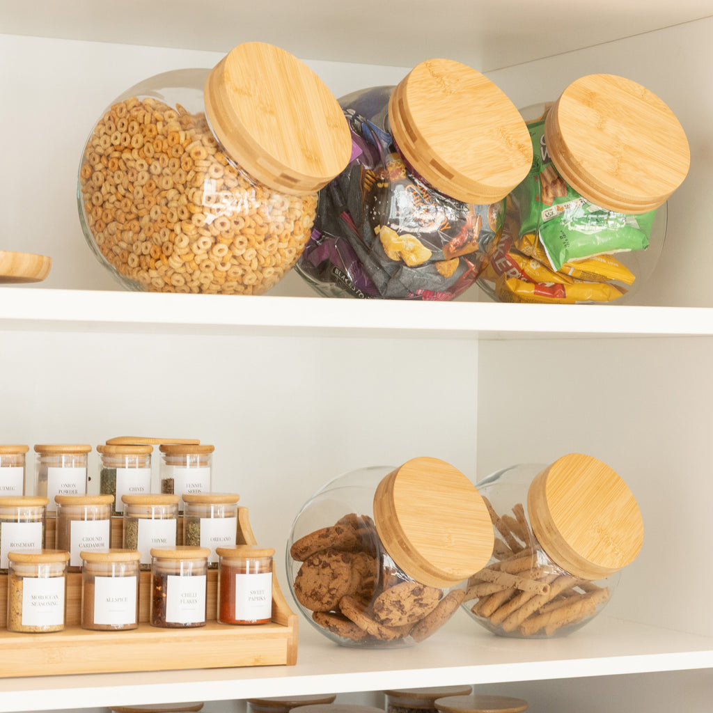 Bamboo Snack Jar Packs - Little Label Co Australia - The Home of Organisation For Kitchen, Bathroom, Laundry & More