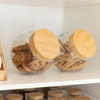 Glass Snack Jar with Bamboo Lid - 2L