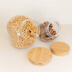 Glass Snack Jar with Bamboo Lid - 2L