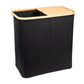 Black Fabric Bamboo Laundry Hamper - Little Label Co - Laundry Baskets - 60%, Catchoftheday, warehouse