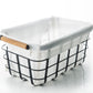 Black Storage Basket with Bamboo Handle - Little Label Co - Baskets - 20%, Catchoftheday
