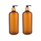 Brown Plastic Pump Bottle 500ml - Little Label Co - Kitchen Tools & Utensils - 20%, Catchoftheday