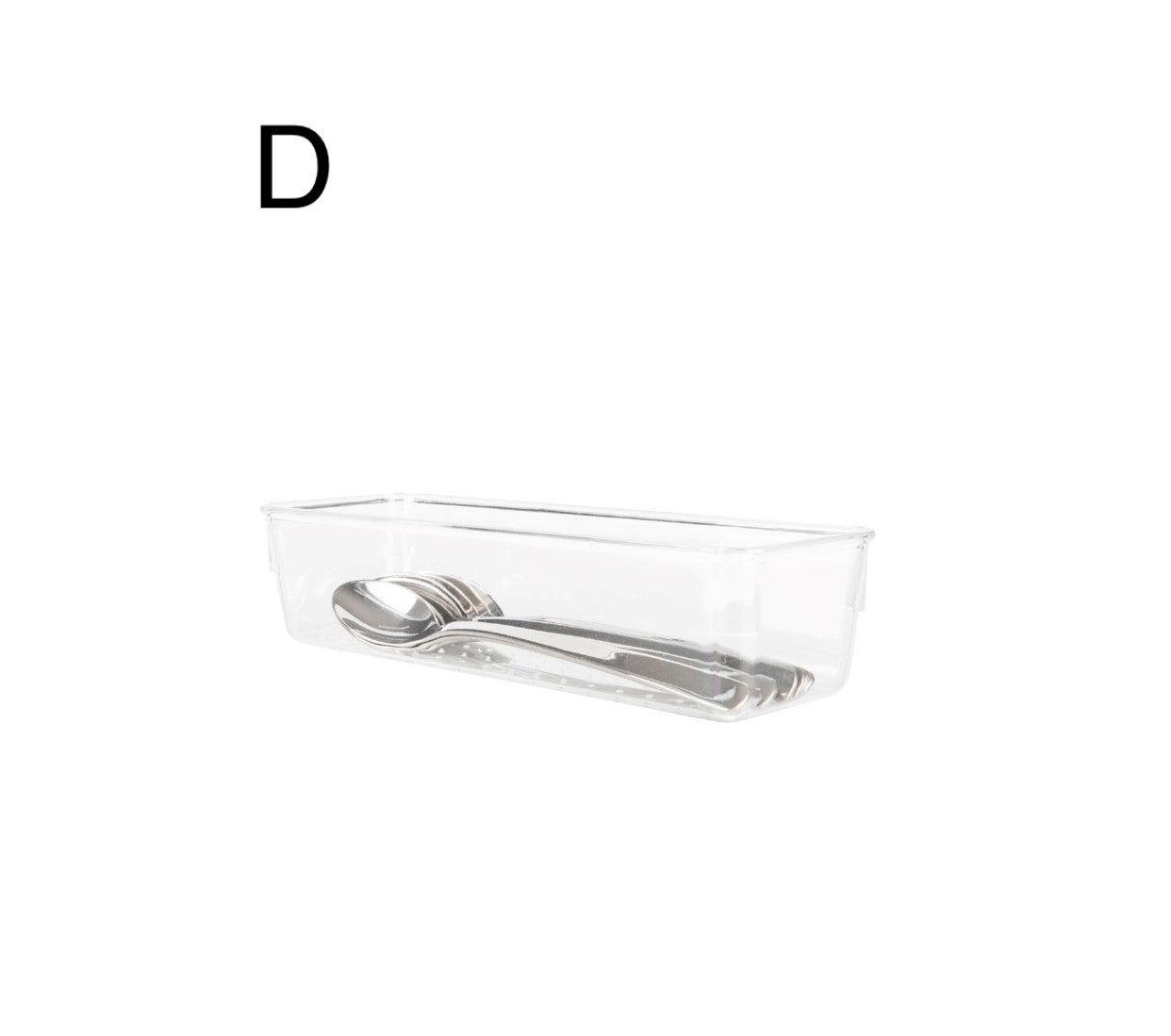 Clear Drawer Organiser Trays - Individuals - Little Label Co - Drawer organiser Drawer organisers Drawer Dividers Draw dividers Kitchen organisation Stationary Organisation