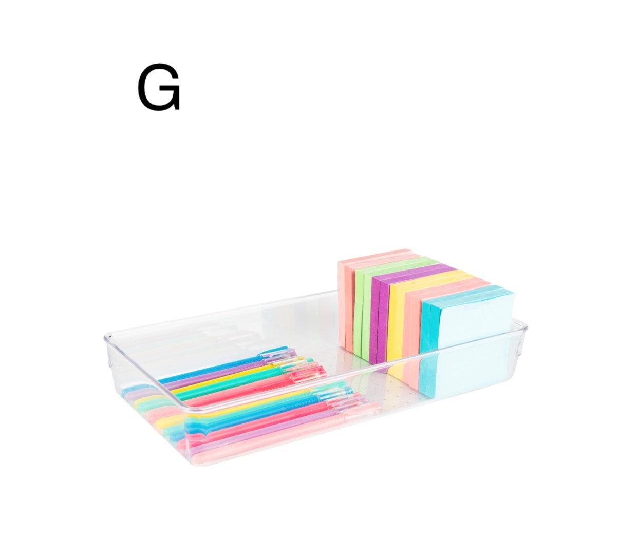 Clear Drawer Organiser Trays - Individuals - Little Label Co - Drawer organiser Drawer organisers Drawer Dividers Draw dividers Kitchen organisation Stationary Organisation