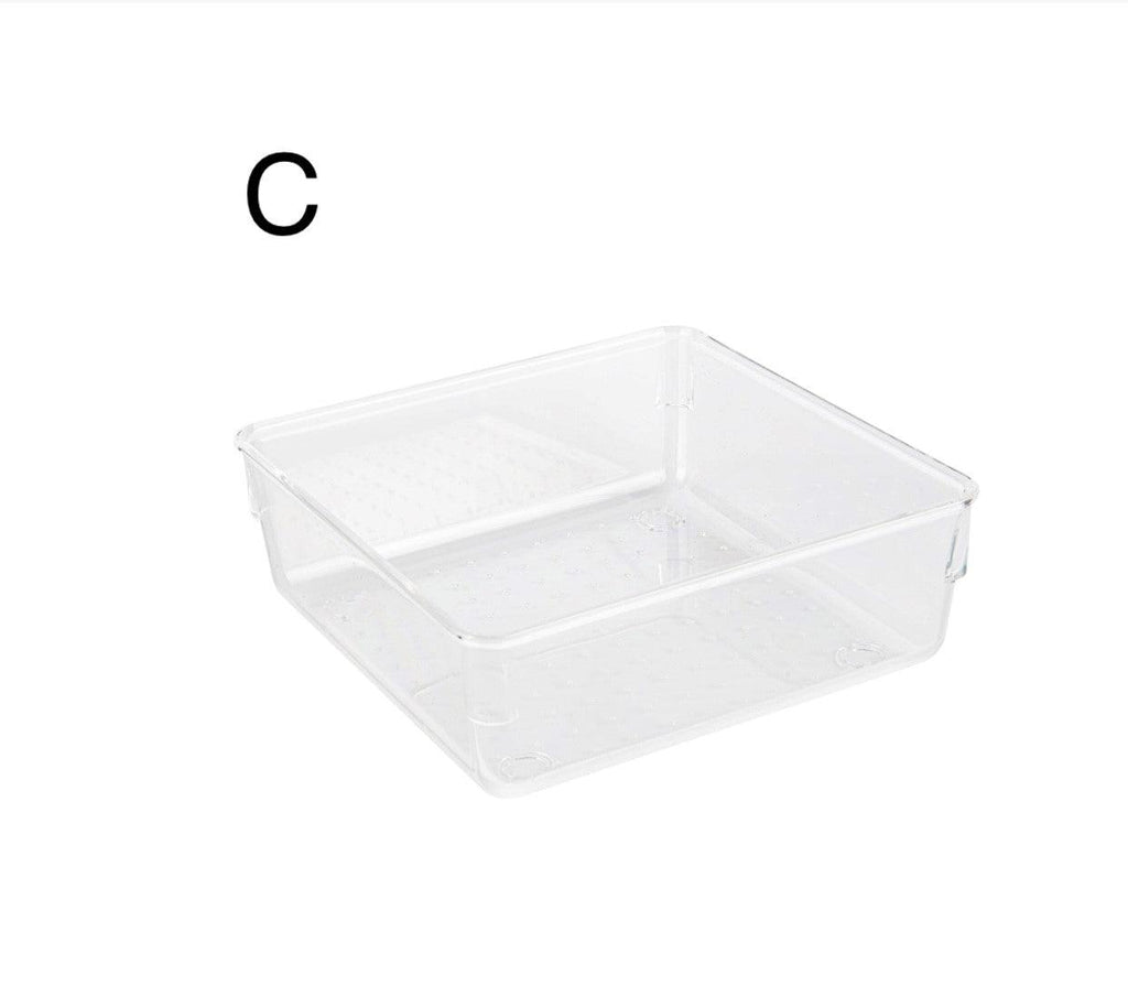Clear Drawer Organiser Trays - Individuals - Little Label Co - Drawer organiser Drawer organisers Drawer Dividers Draw dividers Kitchen organisation Stationary Organisation