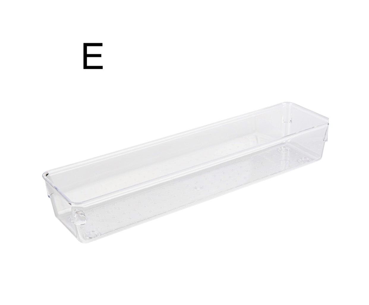 Clear Drawer Organiser Trays - Individuals - Little Label Co - Drawer organiser Drawer organisers Drawer Dividers Draw dividers Kitchen organisation Stationary Organisation