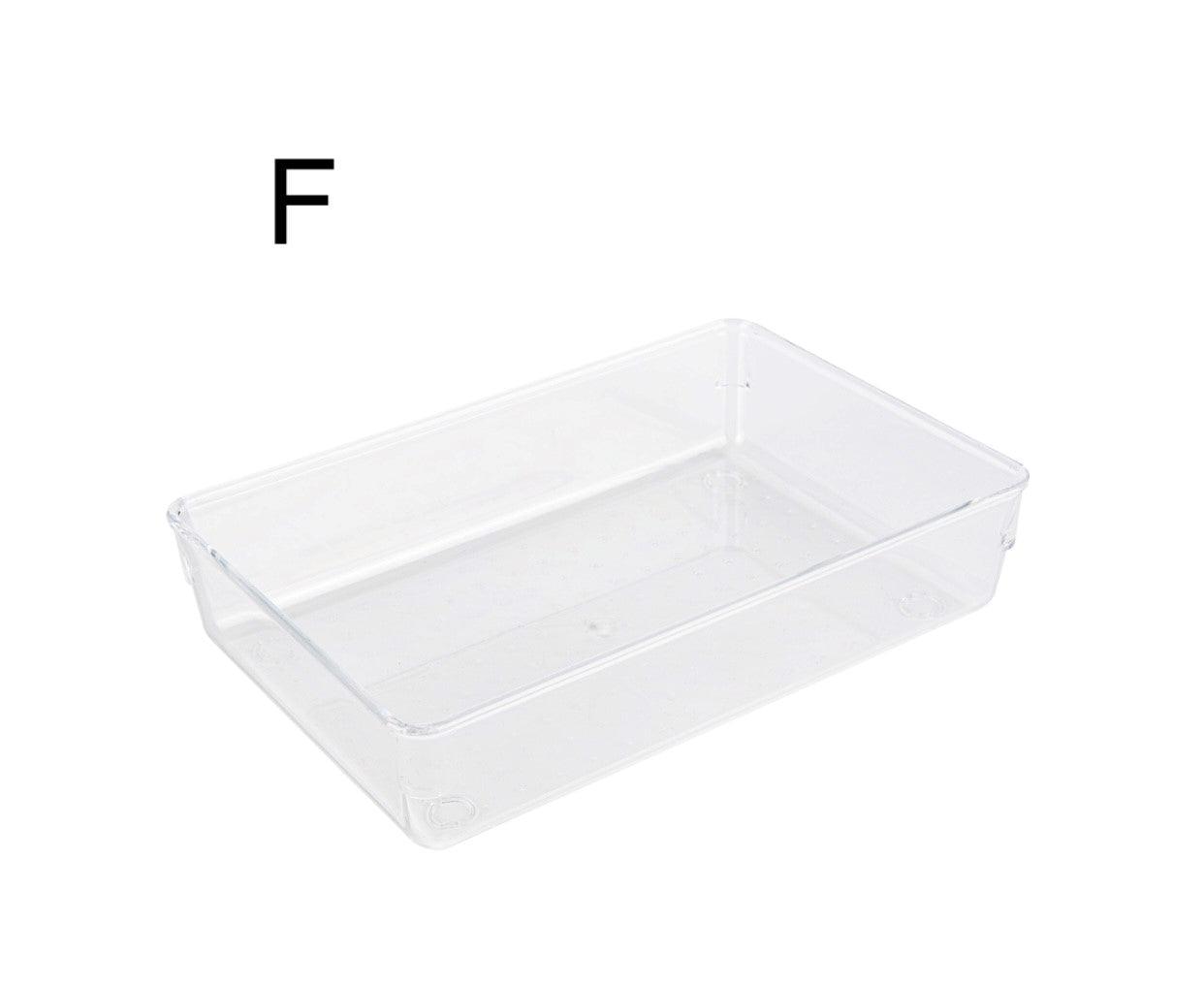 Clear Drawer Organiser Trays - Individuals - Little Label Co - Drawer organiser Drawer organisers Drawer Dividers Draw dividers Kitchen organisation Stationary Organisation