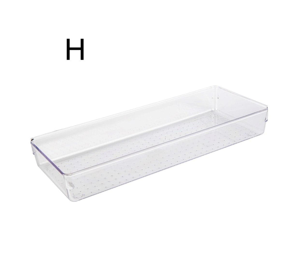 Clear Drawer Organiser Trays - Individuals - Little Label Co - Drawer organiser Drawer organisers Drawer Dividers Draw dividers Kitchen organisation Stationary Organisation