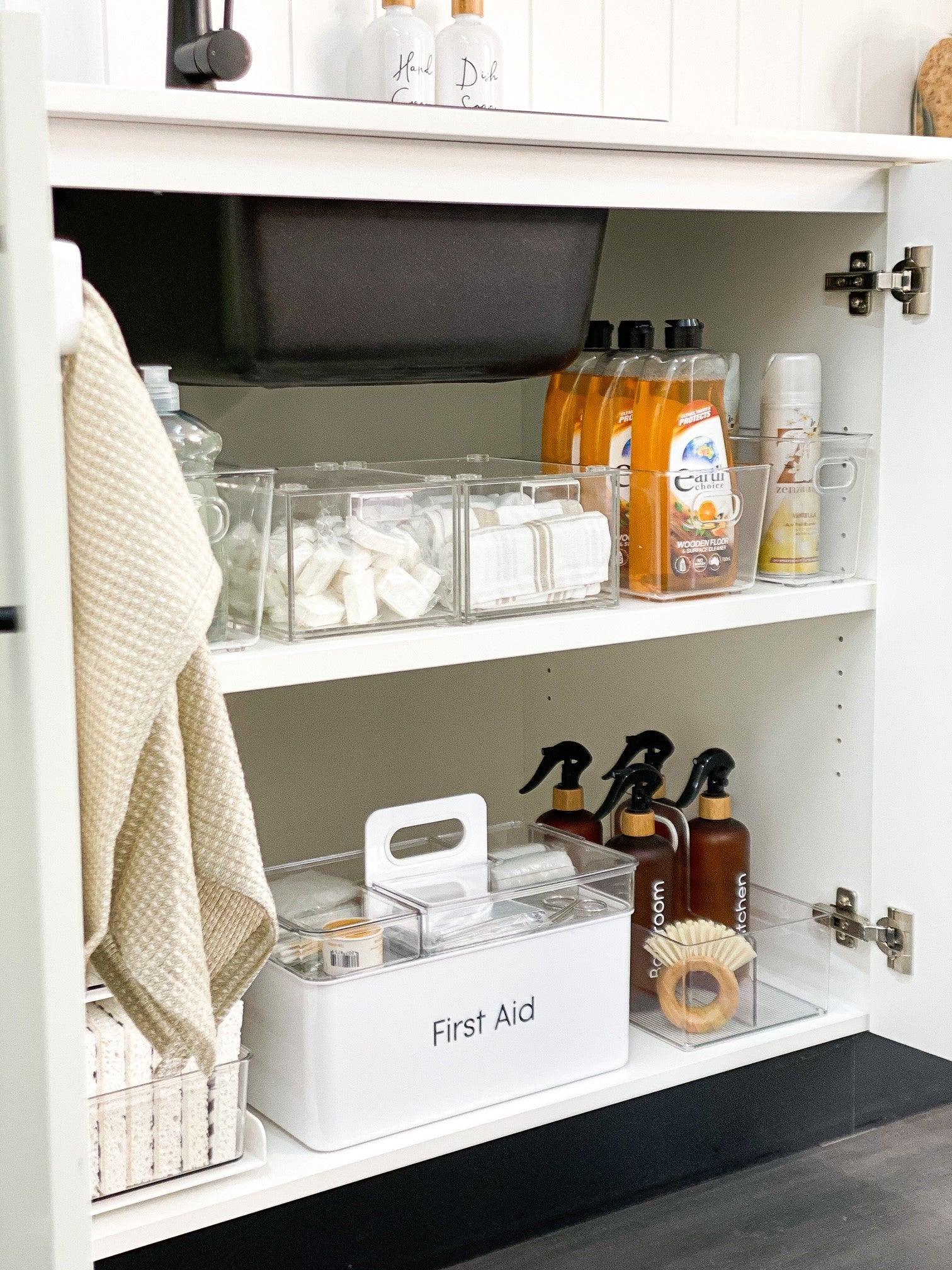 Clear Organiser Caddy - Little Label Co - Kitchen Organizers - 30%, Catchoftheday, warehouse