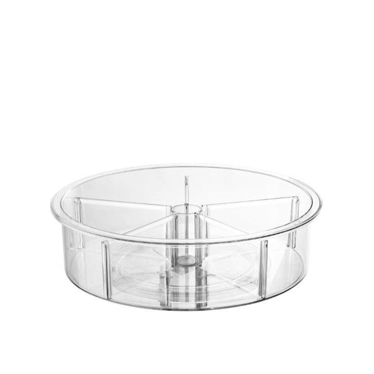 Clear Turntable Lazy Susan Tray with Dividers - Little Label Co - Kitchen Organizers - 20%, Catchoftheday, mw_grouped_product