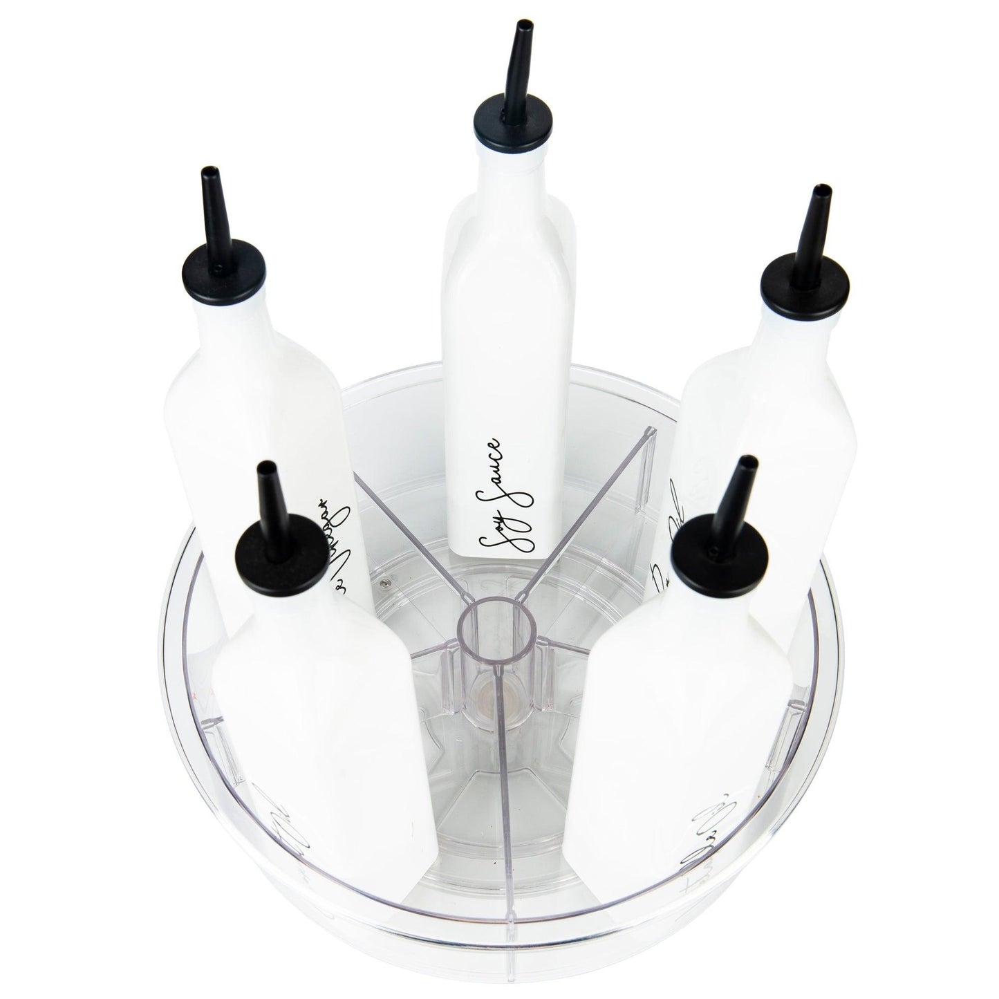 Clear Turntable Lazy Susan Tray with Dividers - Little Label Co - Kitchen Organizers - 20%, Catchoftheday, mw_grouped_product