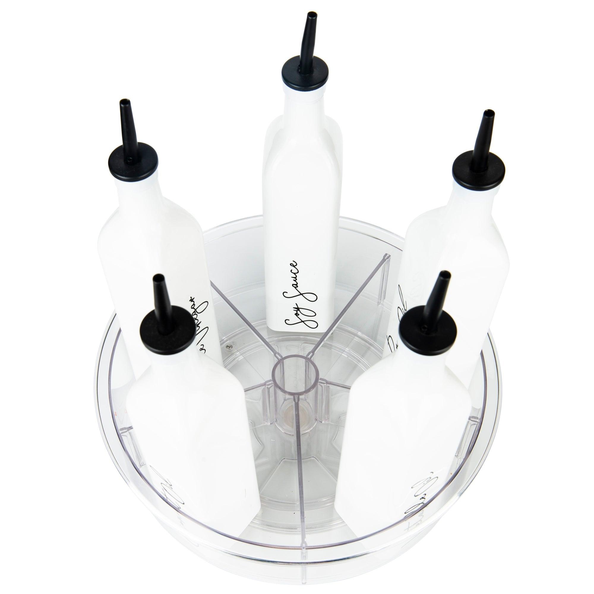 Clear Turntable Lazy Susan Tray with Dividers - Little Label Co - Kitchen Organizers - 20%, Catchoftheday, mw_grouped_product
