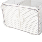 Fridge Organiser with Drainage Plug - Set of 2 for Fridge storage and organisation. Keep your food fresher in our storage containers.  Great for Meal Prep and Fridge organisation