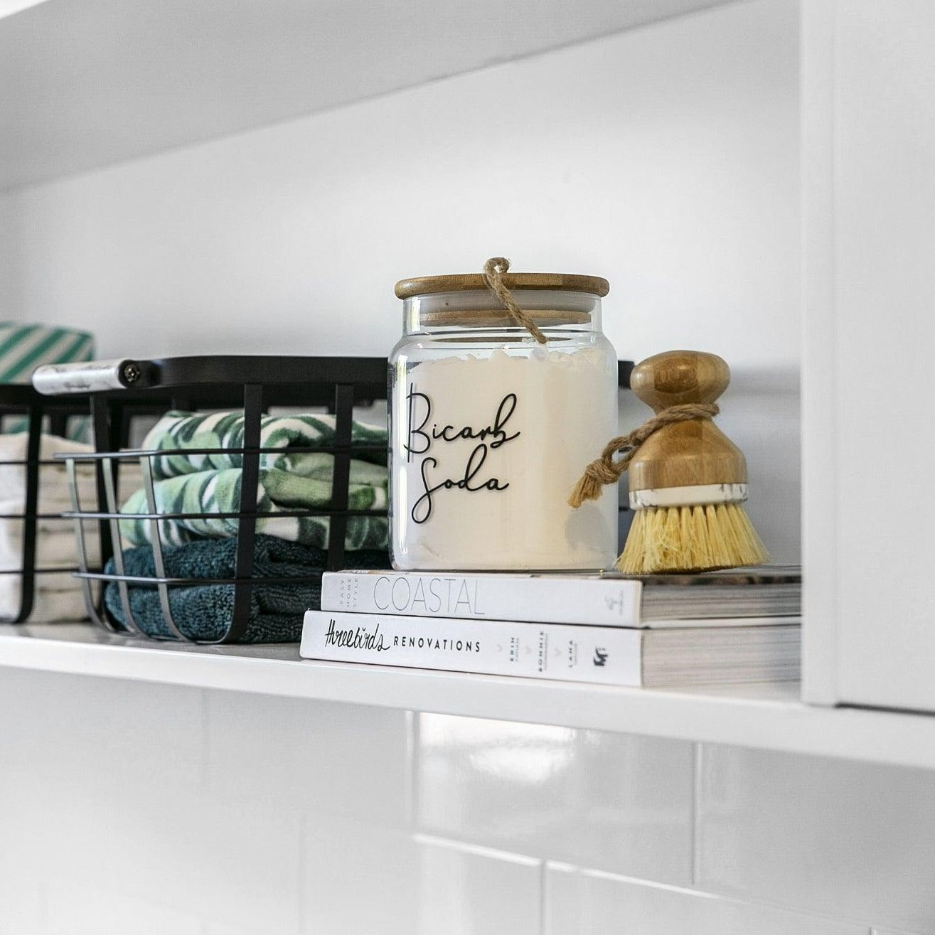 Glass Jar with Bamboo and Twine Lid - 1L - Little Label Co - Storage & Organization - 20%