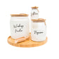 Glass Jar with Bamboo and Twine Lid - 2L - Little Label Co - Storage & Organization - 20%