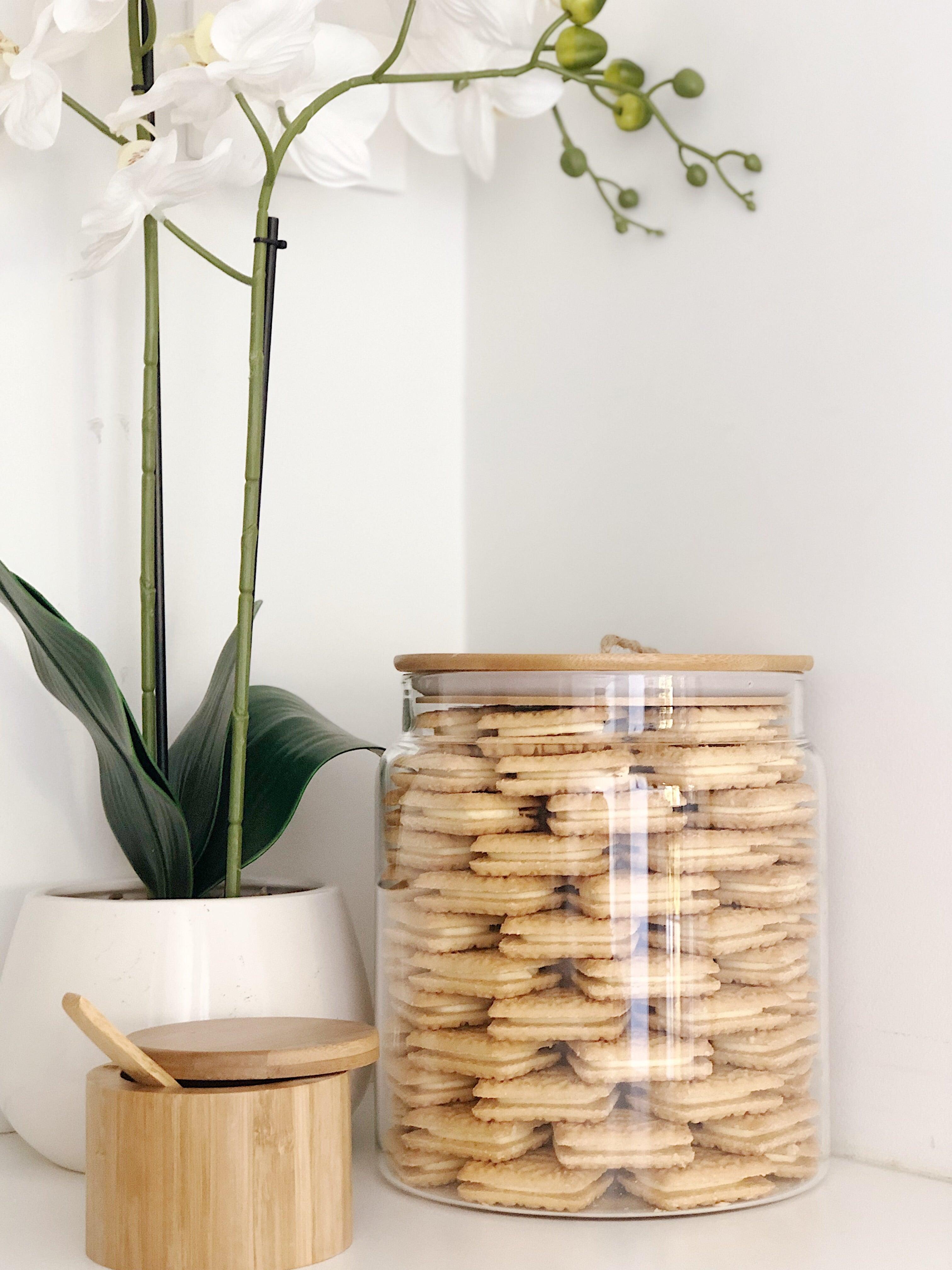 Glass Jar with Bamboo and Twine Lid - 4L - Little Label Co - Storage & Organization - 20%