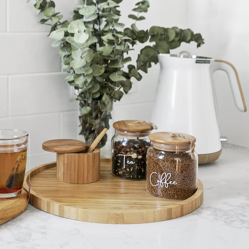 Glass Jar with Bamboo and Twine Lid - 500ml - Little Label Co - Storage & Organization - 20%