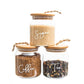 Glass Jar with Bamboo and Twine Lid - 500ml - Little Label Co - Storage & Organization - 20%